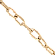 Forçat oval link chain 6.3 mm - Stainless steel 316L Gold x50cm