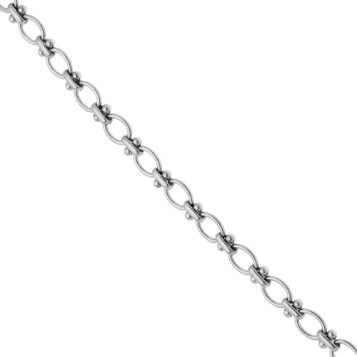 Fancy 7.6 mm mesh chain - Stainless steel 304 x50cm