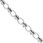 Fancy 7.6 mm mesh chain - Stainless steel 304 x50cm