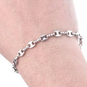 Coffee bean chain 5.7 mm - Stainless steel 304 x50cm