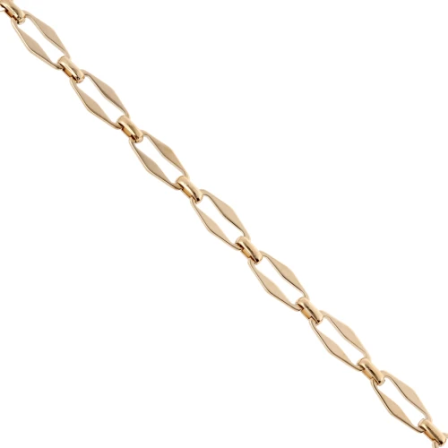 Fancy mesh chain 7 mm - 304 stainless steel gold x50cm