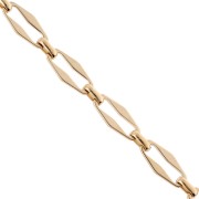 Fancy mesh chain 7 mm - 304 stainless steel gold x50cm