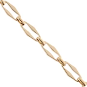 Fancy mesh chain 7 mm - 304 stainless steel gold x50cm