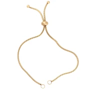 Adjustable strap for Serpentine mesh spacers - 304 Gold stainless steel x22cm