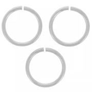 Open rings 8x0.8 mm - 316L stainless steel x10