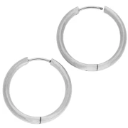 23 mm round escutcheons - 2.5 mm wire - 316L stainless steel x2