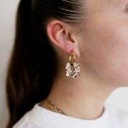 Round hoop earrings 23 mm - Wire 2.5 mm - Stainless steel 316L Gold x2