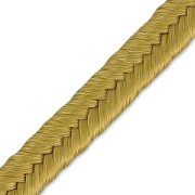 French-made rigid viscose soutache 3.5 mm Antique Gold x4.8 m