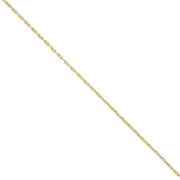 Paloma mesh chain 0.6 mm - Stainless steel 316L Gold x5m