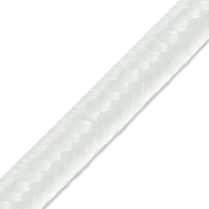 French made rigid viscose soutache 3.5 mm White x4.8 m