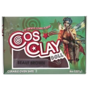 Cosclay Doll polymer clay - Beaut Brown x227g