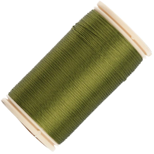 Au Chinois Rayonne Embroidery Thread No. 40 - Olive (7043) x 100 m