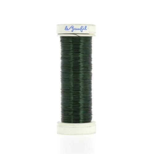 Fine metal wire 0.20 mm Lebaufil - Green x20m