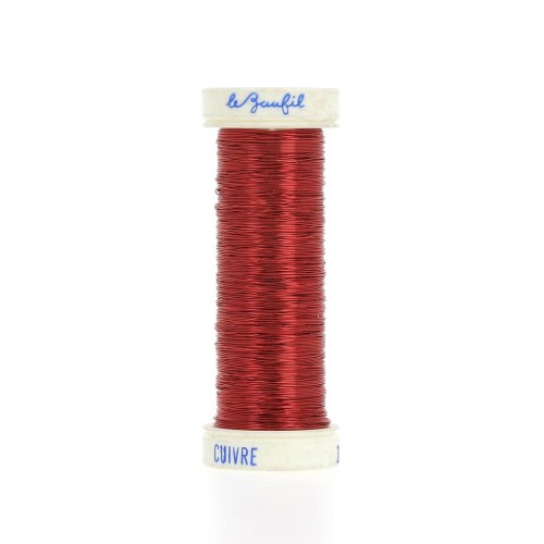 Fine metal wire 0.20 mm Lebaufil - Red x20m