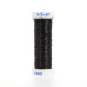 Fine metal wire 0.20 mm Lebaufil - Black x20m