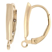 16 mm sleeper with open ring - bar - Gold filled (laminated gold) x2