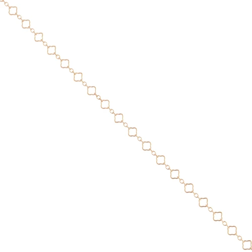 Fancy clover chain 4.2 mm - Gold filled (laminated gold) x20cm