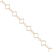 Fancy clover chain 4.2 mm - Gold filled (laminated gold) x20cm