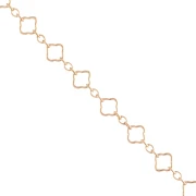 Fancy clover chain 4.2 mm - Gold filled (laminated gold) x20cm