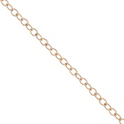 Forçat twisted chain link 2.3 mm - Gold filled (rolled gold) x20cm