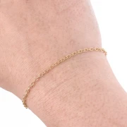 Forçat twisted chain link 2.3 mm - Gold filled (rolled gold) x20cm