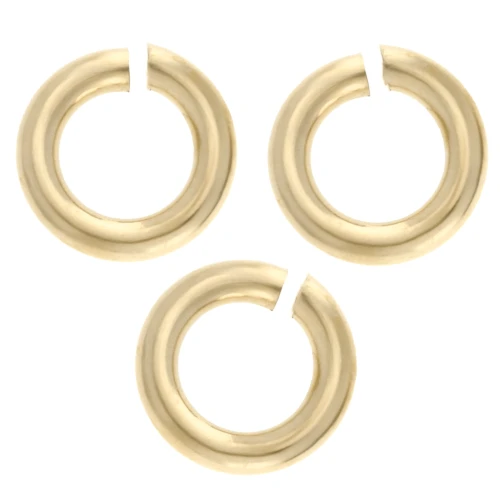 Open rings 3x0.75 mm - European manufacturing - Gold filled (rolled gold) x10