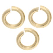 Open rings 4x0.9 mm - European manufacturing - Gold filled (laminated gold) x10