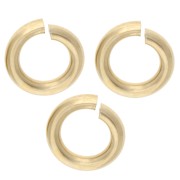 Open rings 5x1 mm - European manufacturing - Gold filled (laminated gold) x10|raw }}