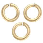 Open rings 6x1.1 mm - European manufacturing - Gold filled (laminated gold) x10|raw }}