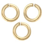 Open rings 6.5x1.3 mm - European manufacturing - Gold filled (laminated gold) x10|raw }}