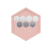 12x10.5 cm hexagonal silicone coaster mold x1