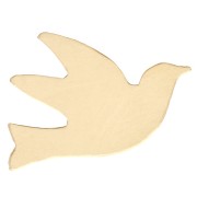 Glue-on bird element 11x14 mm - Gold filled (laminated gold) x1|raw }}