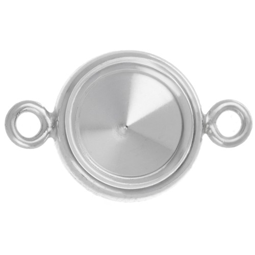 Spacer for PureCrystal cabochon 1122 8 mm - Silver 925 x1