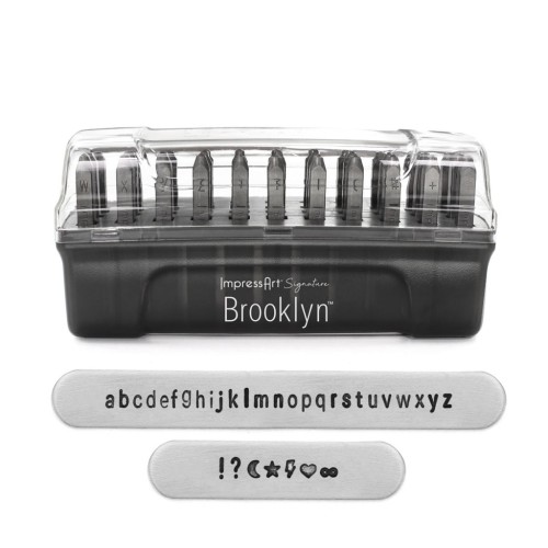 Punches ImpressArt Signature 3 mm for steel - Minuscule Alphabet BROOKLYN x33