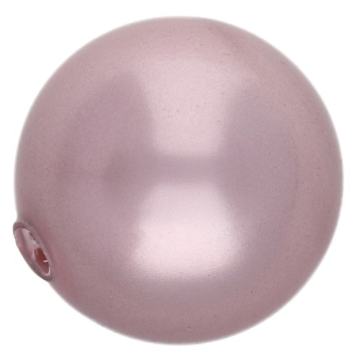 Pearl PureCrystal semi-perforated 5818 4 mm - Crystal Vintage Rose Pearl x1