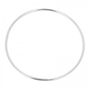 Jonc bracelet 70 mm rhodium HQ x1