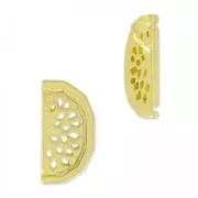 Charm Water melon 13 mm gold tone x1