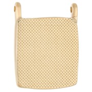 Ethnic rectangle pendant 24x18 mm - Gilded with fine gold - Pink