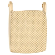 Ethnic rectangle pendant 24x18 mm - Gilded with fine gold - Pink