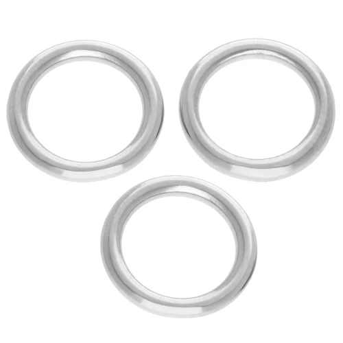 13 mm round weaving and mounting ring - Aged fine silver veneer x1