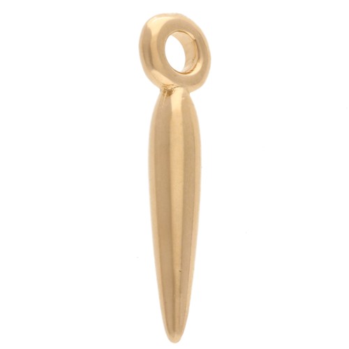 Dagger charms 15x2 mm - Gilded with fine gold x6