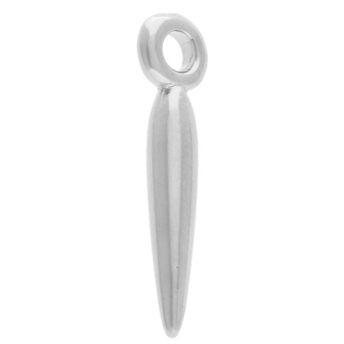 Dagger charms 15x2 mm - Antique fine silver plating x6