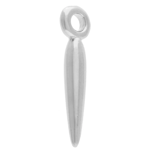 Dagger charms 15x2 mm - Antique fine silver plating x6