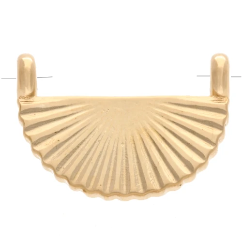 Fan Spacer 12x16 mm 2 rings - Gold plated x1