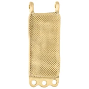 Rectangle chandelier pendant 32x12.5 mm - Gilded with fine gold x1