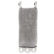 Rectangle chandelier pendant 32x12.5mm - Antique silver plating