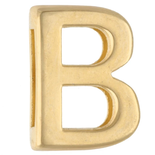 Alphabet Letter Stamp, 15x11 mm - B - for 10 mm ribbon - Fine gold plated x1