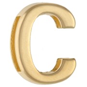 Alphabet Letter Stamp, 15x12 mm - C - for 10 mm ribbon - Fine gold plated x1