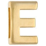 Alphabet Letter Stamp, 15x10 mm - E - for 10 mm ribbon - Fine gold plated x1