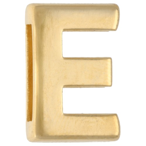 Alphabet Letter Stamp, 15x10 mm - E - for 10 mm ribbon - Fine gold plated x1
